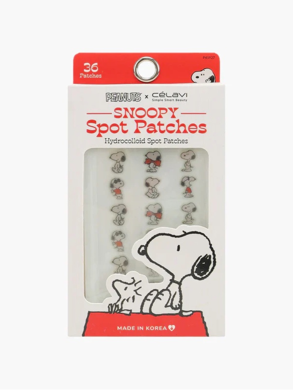 Snoopy Spot Patches - White & Red Peanuts Hydrocolloid Pimple Patches